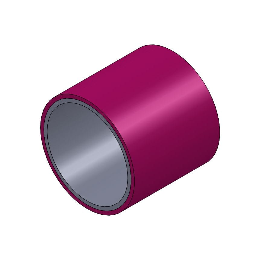 Pipe, Plastic-Coated 1mm Thick Steel, 28mm Dia 4M Pink – C Tek Lean