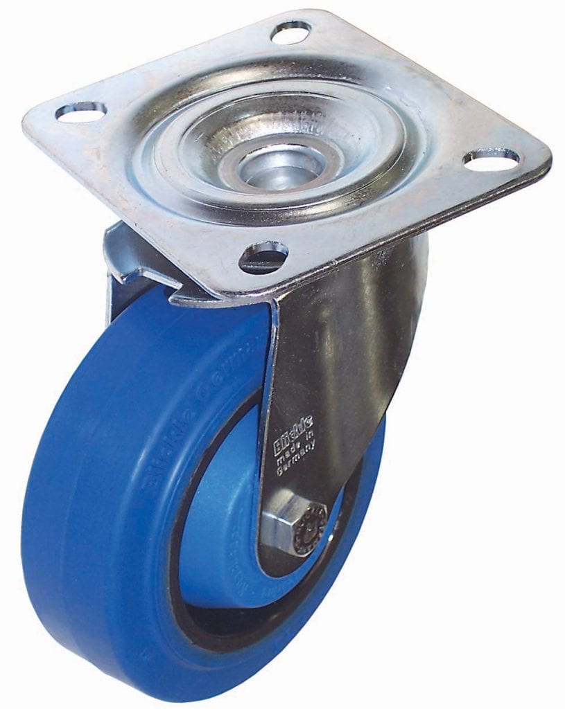 Plate Caster, Swivel 330Lbs Without Brake - C Tek Lean Solutions, Inc.