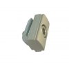 Alum Connector Slotted Radius to Square Profile