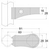 Alum Connector Handle Bracket - Image 3