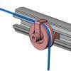 Pipe Sliding Pully Mounted to Channel - Image 2